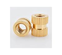 M1-M10 a moleté les écrous en laiton d'insertion de fil for la fixation incorporée par moulage par injection en plastique(Length 2mm,M1.4 (OD2.3mm 100pcs)