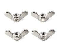 M10 Acier inoxydable 304 Écrou de papillon Écrou à la main Twist Attaches de matériel (4 Pièces)