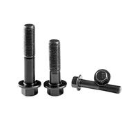 M10 M12 M14 M16 Grade 10.9 noir en acier au carbone extérieur hexagone bride boulon bouchon vis de fixation pas de filetage 1.25/1.5mm(5Pcs,M2*16 mm)