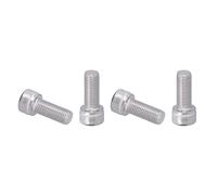 M10X1 25 Schraube M10 1,25 4 Pièces Boulon Hexagonal Vis à Capuchon en Acier Inoxydable A2 1.25Mm Matériel de Fixation à Pas Fin (M10*25)