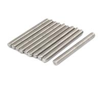 M10x100mm entièrement Fileté 304 acier inox tige fileté goujon Bar Argenté 10Pcs