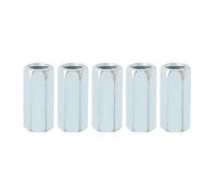 M12 * 40 Longue Tige écrou Hexagonal Manchon écrou Entretoise Filetée Attaches Haute Résistance Résistance à la Corrosion zingué 5pcs Home Office Machines Industrielles (Côté