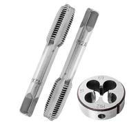 M12x1.5mm Tarauds et Filières, Kit Taraudage, 3 Pcs | Résistant à L'usure, Facile à Utiliser, Convient à la Réparation ou à L'usinage des Filetages