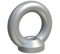 M14 Écrou à Oeil, Écrous Anneau de Levage forme d'anneau acier zingué galvanisé, écrous à crochet avec tête en boucle pour boulon/vis de 14 mm DIN 582 (lot de 2)