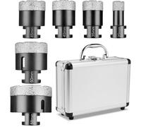M14 Set de scies cloches diamantées 20/35/40/45/50/68 mm Meuleuse d'angle Foret diamanté Foret pour boîte de forage humide et sec