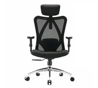 Chaise de bureau ergonomique SIHOO M18 avec soutien 4 points et maille respirante - Noir