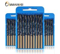 M2 10PCS1-13mm forets hélicoïdaux haute résistance forage de trous en acier inoxydable foret à tige ronde foret en alliage foret pour le métal 5pcs 9.5mm