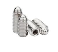 M2.5 à M12 304 acier inoxydable noir 12.9 six pans creux Allen ressort boule piston Grub Point vis de réglage boulon sans tête