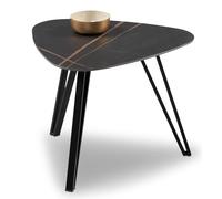 M2 Kollektion Liv 1 Table Basse, Pierre Métal, Noir, B/H/T=45x35x45cm