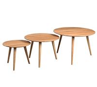 M2 Kollektion Oslo 1 Table Basse en chêne Marron 35 x 45 cm