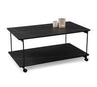 M2 Kollektion Passo 2 Table Basse, Bois d'ingénierie, Noir, B/H/T=100x45x62cm