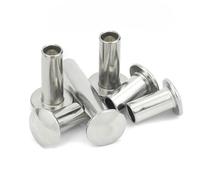 M2 M2.5 M3 M4 M5 M6 GB873 304 tête de botte plate ronde en acier inoxydable demi-tige semi-creuse rivet diamètre 2-6 mm longueur 3-50 mm-M5 (10 pièces) -20 mm