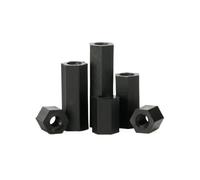 M2 m3 m4 femelle-femelle colonne hexagonale en nylon noir support entretoise pilier (50,M4 x 10mm)