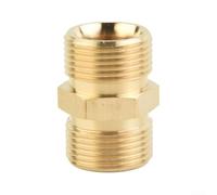 M22 Adaptateur en laiton 15 mm pour nettoyeur haute pression à essence Kit de connexion rapide Tuyau haute pression Outil de nettoyage de jardin Doré