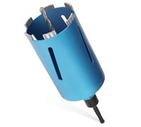 M22 Couronne Diamantée Ø 102mm Longueur Totale 200mm, Foret à Carotter de Carottage Turbo avec Adaptateur SDS Plus 110mm, Scie Cloche Trépan Diamant pour Béton Maçonnerie Pierre Ponce Calcaire Plaques