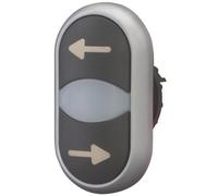 Eaton Bouton-poussoir à double touche M22-DDL-S-X226/X26 collerette plastique 1 pc (105227)