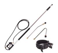 M22 Tuyau télescopique Lance avec buse et Ceinture et Lance d'angle pour Nettoyeur Haute-Pression Kärcher 5,5 m Longueur