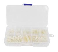 M3 Kit d'Assortiment de Vis, Écrous et Entretoises Nylon, 180 Pièces, Blanc - Isolation et Résistance, Usage Électronique et Industriel (Vis nylon M3 blanches 180 pièces/boîte)