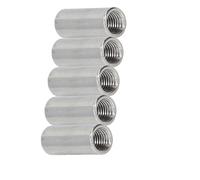 M3 M4 M5 M6 304 Extension en acier inoxydable colonne ronde Joint écrou de couplage connecter vis écrou 5 pièces 5pcs M5*10 * 15