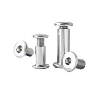 M3 M4 M5 M6 M8 M10 Acier inoxydable 304 Rivet à tête hexagonale plate, connecteur, insert, manchon, capuchon, écrou de fixation(M6x15x8 x 4set)