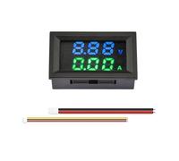 M430 DC 4-30V Voltmètre Courant Compteur de Puissance Température Ampèremètre Numérique Tension Courant Testeur 10A/50A/100A(Blue green,100A)
