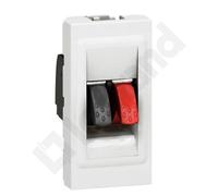 M45 PRISE HAUT PARLEUR BLANCHE 1M HI-FI 1X PRISE 4MM² M45 078750