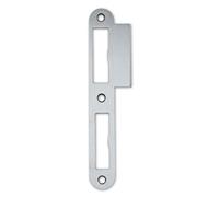M4TEC ZB7 Gâche à languette Acier inoxydable brillant Robuste durable facile à installer Design élégant DIN L Convient aux serrures de porte intérieure un tour & double tour de portes en applique