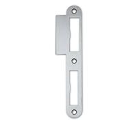 M4TEC ZB7 Gâche à languette acier inoxydant brillant - Robuste, durable & facile à installer Élégant DIN R Convient aux serrures de porte intérieure simple tour & double tour de portes en applique