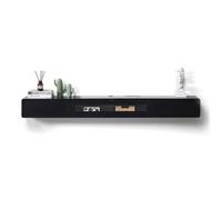 M4VJjuhEC Unité de TV Support TV Flottant for sous Les téléviseurs, Console Murale(Noir,180x24x20cm)