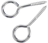 M5 * 65 Piton à Visser Anneau En Acier Inoxydable 304 Vis Avec Attache Porte Loquet Boucle 10 PCS+ 10 Tubes d'expansion en