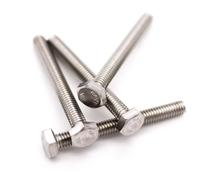 M5 M6 M8 M10 M12 M14 M16 A2-70 304 acier inoxydable DIN933 vis hexagonale externe boulon à tête hexagonale extérieure filetage allongé 30-250mm