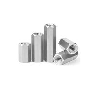 M5 M6 M8 M10 M12 M14M16 304 A2 acier inoxydable allonger la colonne hexagonale Joint écrou d'accouplement connecter entretoise longue tige(M16x24x50mm-1pcs)