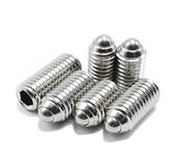 M6 à ressort Douille hexagonale Boule point sans tête de vis en acier inoxydable 10 pcs