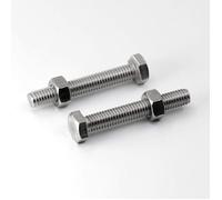 M6 x 50mm 20PCS Boulons à six pans en 304 Acier Inoxydable de Coin Extérieur Vis Hexagonale,Boulons et écrous de Sortilège Ensemble