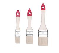 M7 Set de pinceaux Plats 3 pièces, Largeur 1 Pouce, 1.5 Pouce, Largeur 2 Pouce, Ensemble de pinceaux à Peindre avec Manche Bois, 3PCS, série *30*, A0280-030100