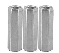 M8 Écrou hexagonal long Femelle Écrou hexagonal Filetage Raccord droit Douille hexagonale Barre filetée Douille hexagonale galvanisée 10 pièces(M8*40)