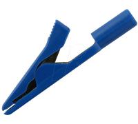 MA 1 BL - Pince crocodile miniature de 2,0 mm, bleue