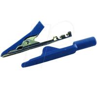 MA 1 CRIMP BL - Pince crocodile miniature de 2,0 mm, à sertir, bleue