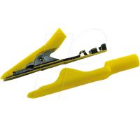 MA 1 CRIMP GE - Pince crocodile miniature de 2,0 mm, à sertir, jaune