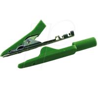 MA 1 CRIMP GN - Pince crocodile miniature de 2,0 mm, à sertir, verte