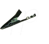 MA 1 CRIMP SW - Pince crocodile miniature de 2,0 mm, à sertir, noire