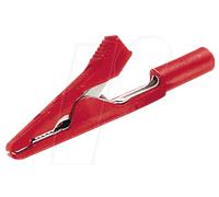MA 1 RT - Pince crocodile miniature de 2,0 mm, rouge