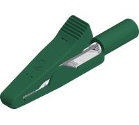MA 2 VA GN - Pince crocodile miniature, 2 mm, acier inoxydable, vert