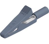 MA 2 VA GR - Pince crocodile miniature, 2 mm, acier inoxydable, gris