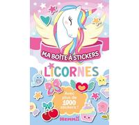 Ma boite à stickers - Licornes Boîte métal avec 1000 stickers Dès 3 ans