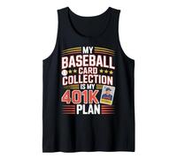 Ma Collection de Cartes de Baseball est Le Design de Mon Plan 401K Débardeur