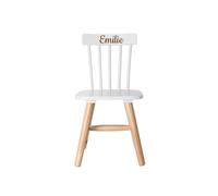 Ma Fabrique Perso - Chaise Bois Blanche Enfant - Personnalisable