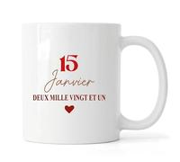 Ma Fabrique Perso - Mug Date - Personnalisable