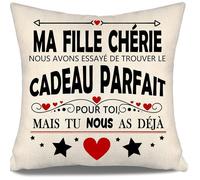 Ma Fille chérie Nous Avons essayé de trouver Le Cadeau Parfait pour toi mais tu Nous as déjà Housses de Coussin COFFRET THEMATIQUE