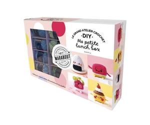 Ma Petite Lunch Box - Coffret Avec 10 Pelotes De Fil 100% Coton, 1 Crochet Du Rembourrage, Des Yeux De Sécurité Et 1 Livre De Crochet Expliquant Toutes Les Étapes Des 4 Modèles